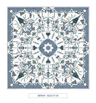 Toile cirée - Berain - bleu