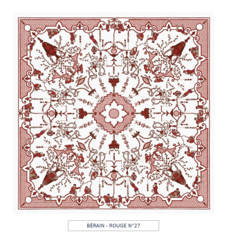Toile cirée - Berain - rouge