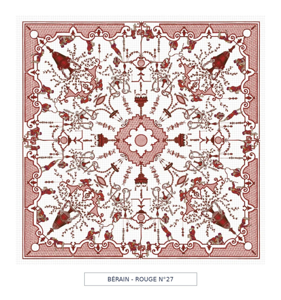 Toile cirée - Berain - rouge