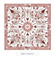 Toile cirée - Berain - rouge