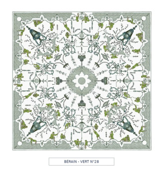Toile cirée - Berain - verte