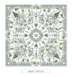 Toile cirée - Berain - verte