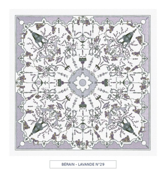 Toile cirée - Berain - lavande