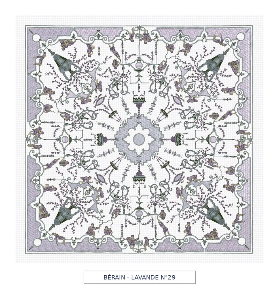 Toile cirée - Berain - lavande