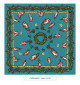 toile cirée - cherubins - turquoise