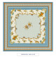 toile cirée - carrousel - bleu