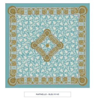 Toile cirée - raffaello - bleu