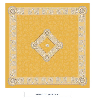 Toile cirée - raffaello - jaune