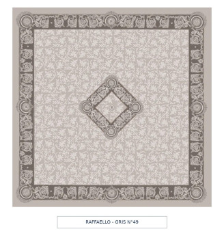 Toile cirée - raffaello - gris