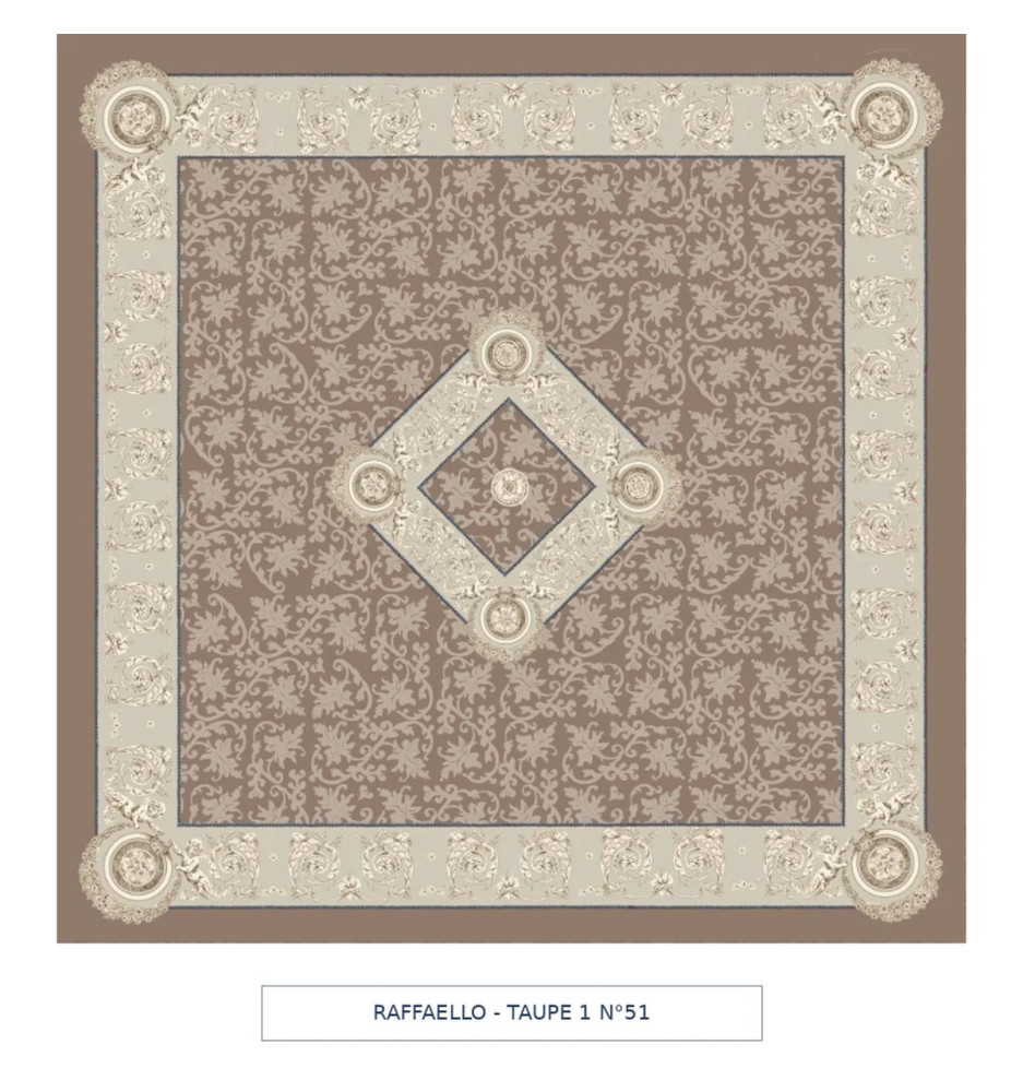 Toile cirée - raffaello - taupe