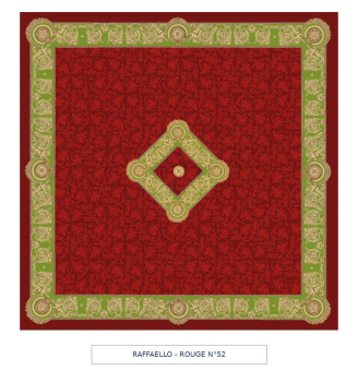 Toile cirée - raffaello - rouge