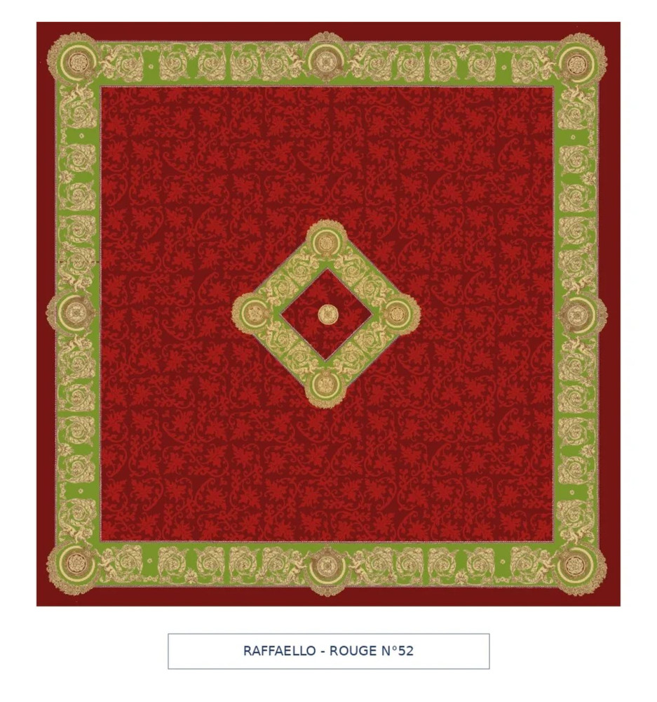 Toile cirée - raffaello - rouge