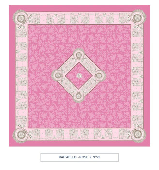 Toile cirée - raffaello - rose