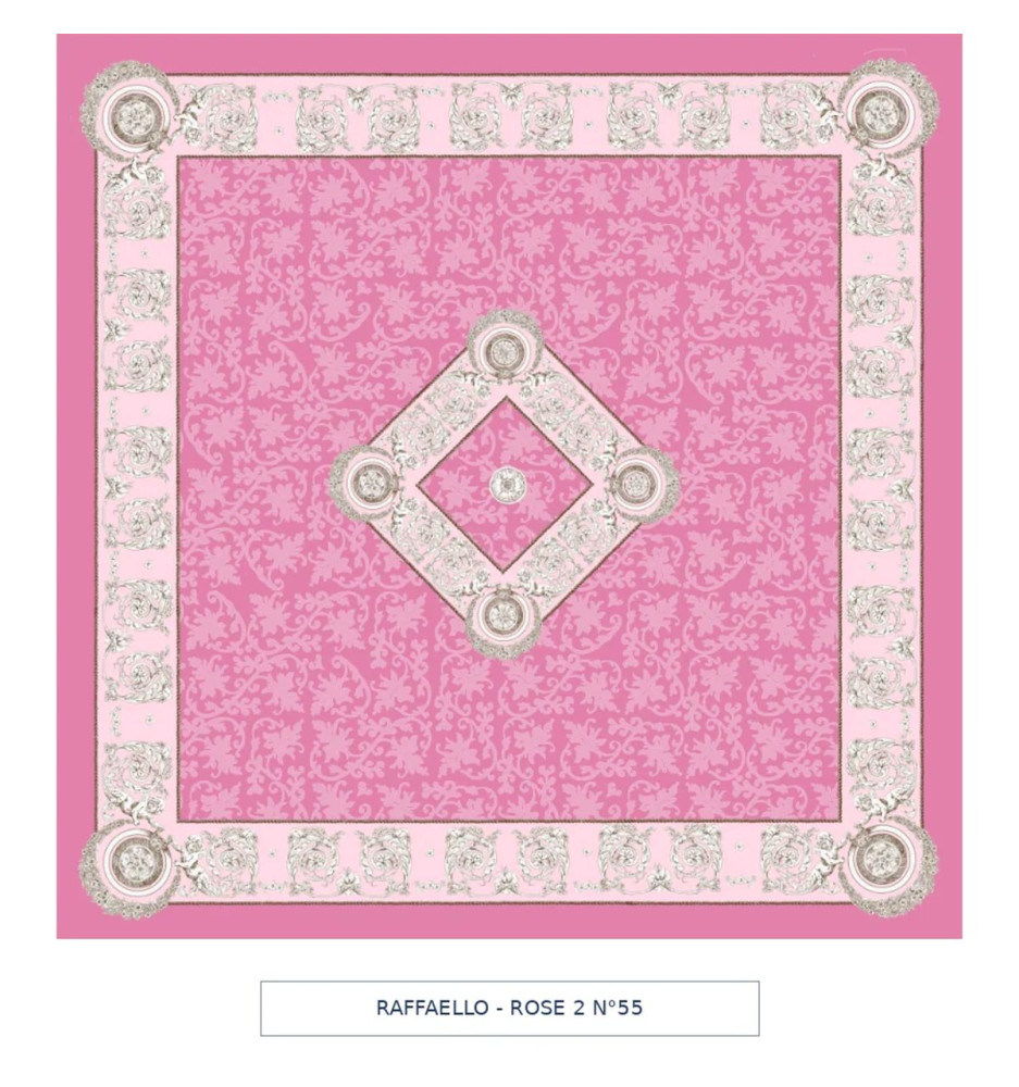 Toile cirée - raffaello - rose