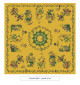 toile cirée - chinoiserie - jaune