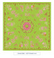 toile cirée - chinoiserie - vert cru