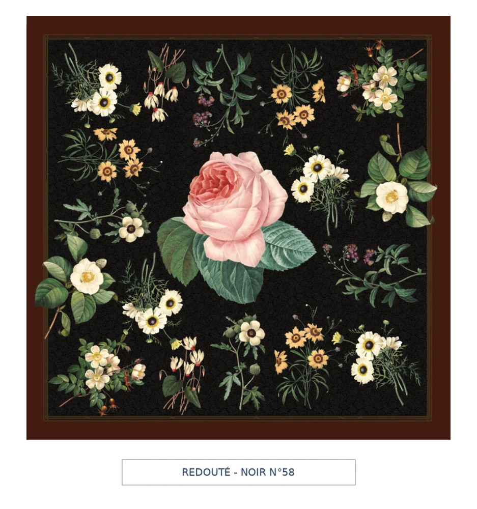 TOILE CIRÉE - Redouté - noir