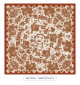toile cirée - Beautiran toile de jouy - terracotta