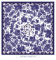 toile cirée - Beautiran toile de jouy - marine