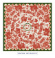 toile cirée - Beautiran toile de jouy - rouge vert