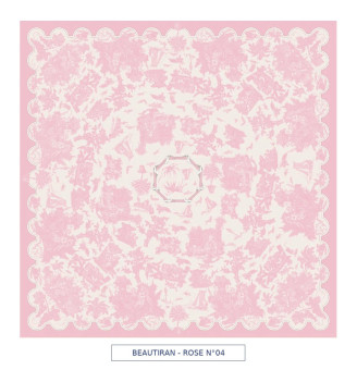 toile cirée - Beautiran toile de jouy - rose pale