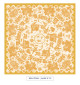 toile cirée - Beautiran toile de jouy - jaune